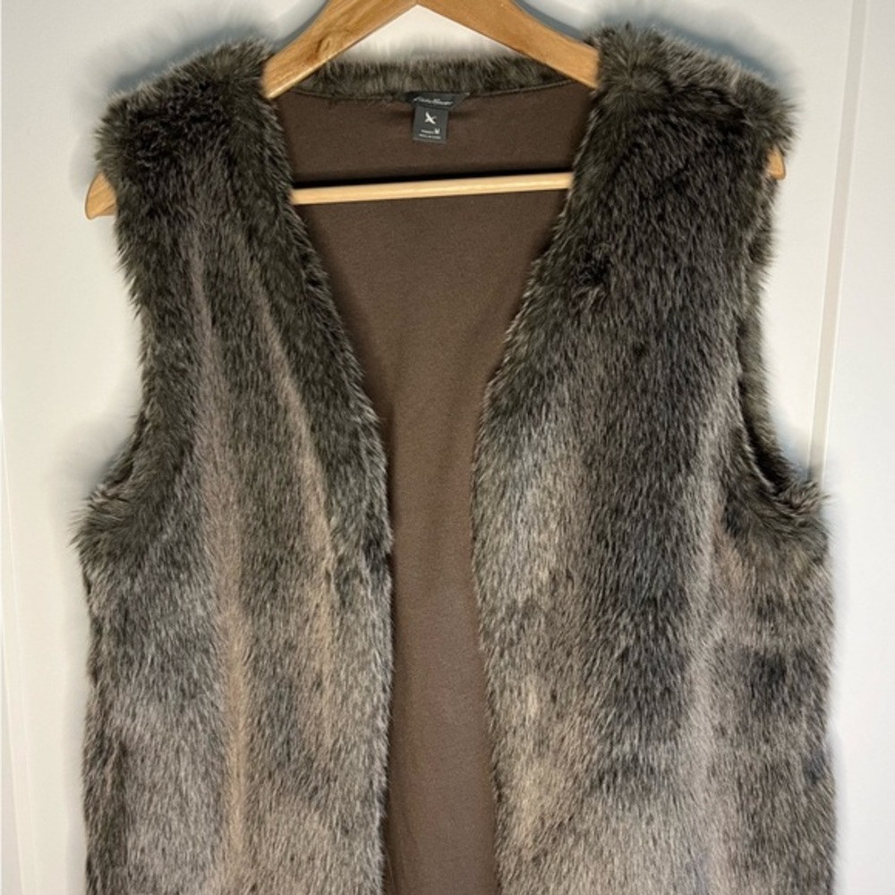 Eddie Bauer Faux Fur Vest
